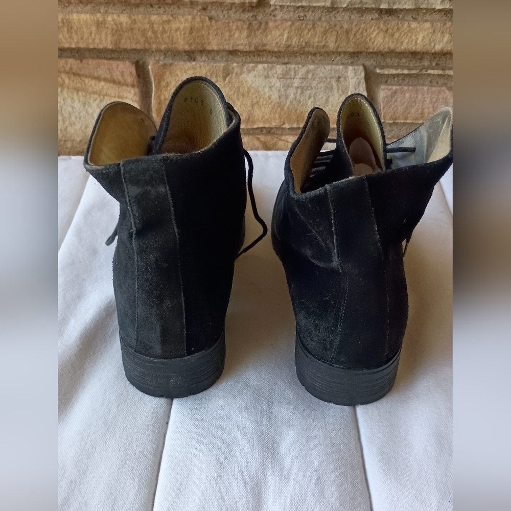 Kenneth Cole Black Suede Leather Ankle Boots_9 - Picture 3 of 9